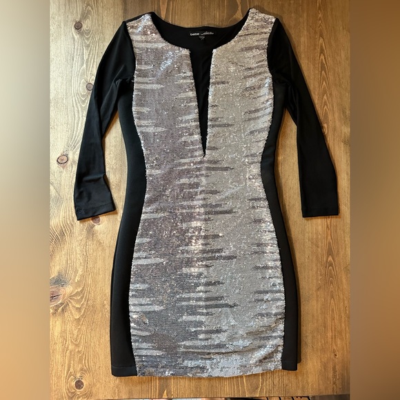 Bebe Addiction sequined mini dress - Picture 1 of 2